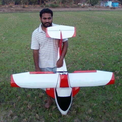 "Electric-powered RC flying boat"